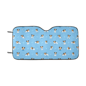 Jack Russel Pattern Print Design 04 Car Sun Shade