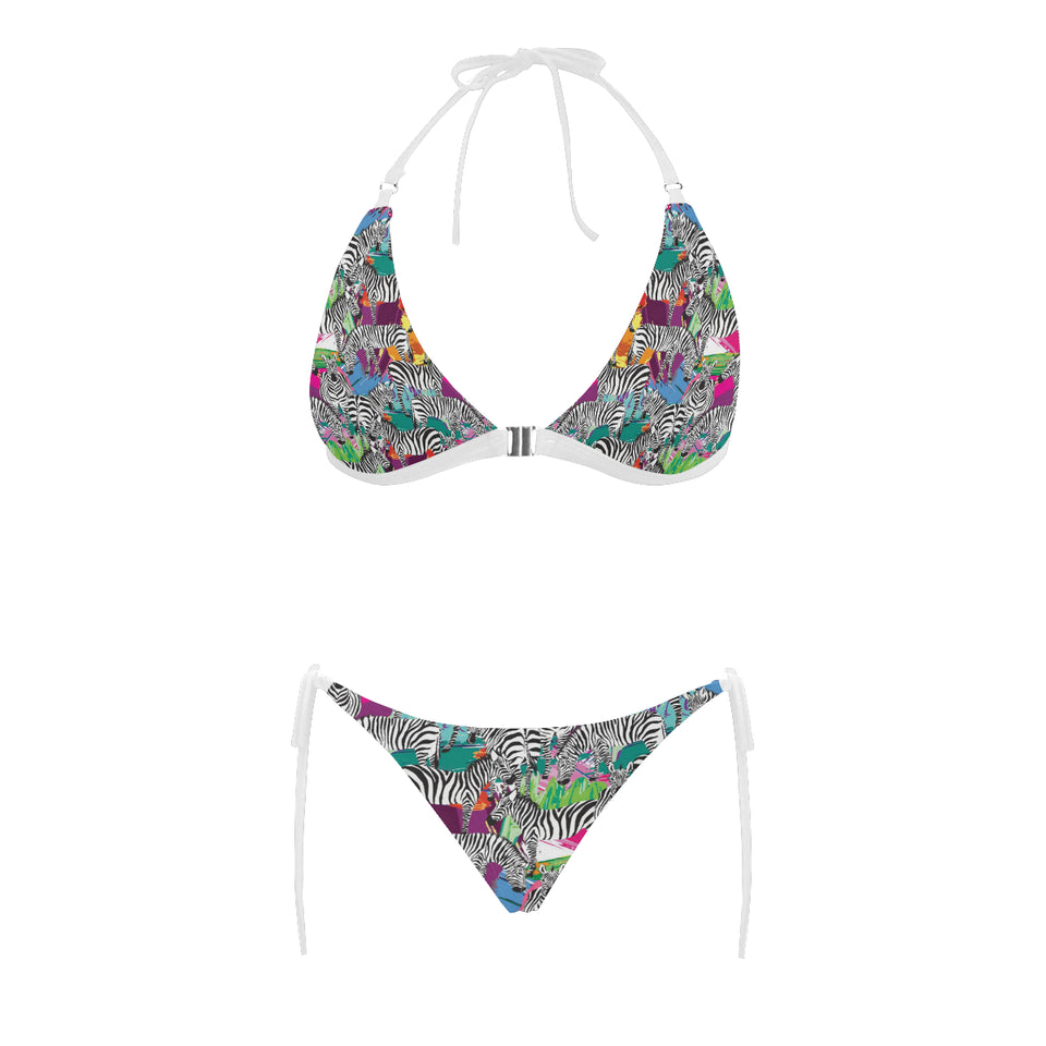 Zebra Colorful Pattern Sexy Bikinis Two-Pieces Swimsuits