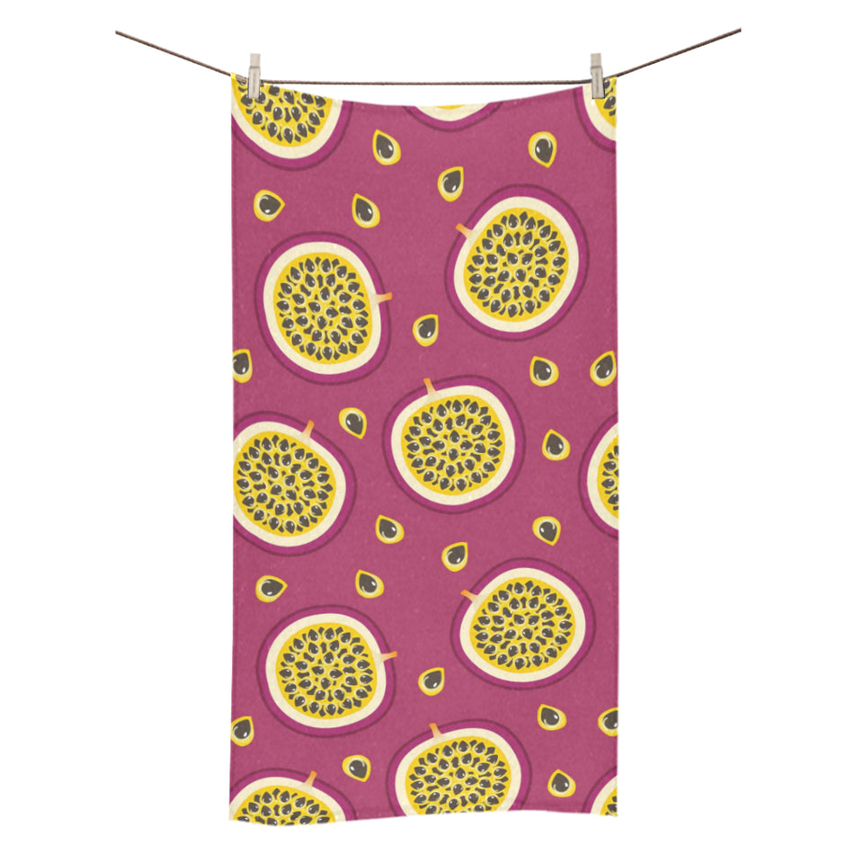 Sliced Passion Fruit Pattern Bath Towel