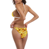 Bee and Honeycomb Pattern Sexy Bikinis Two-Pieces Swimsuits