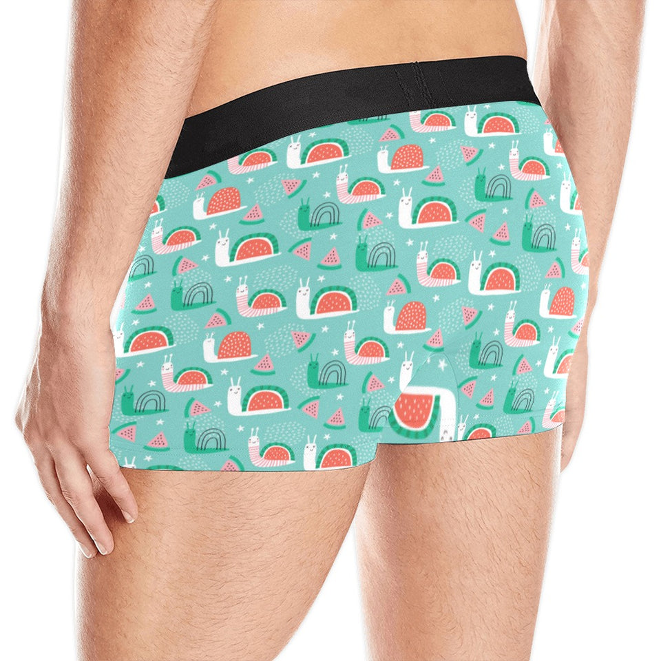 Snail Pattern Print Design 01 Men's All Over Print Boxer Briefs Men's Underwear