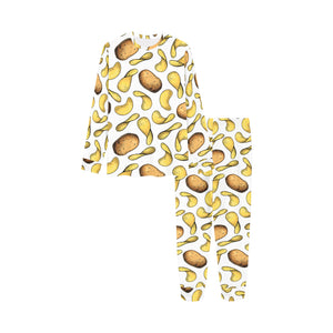 Potato Chips Pattern Print Design 01 Kids' Boys' Girls' All Over Print Pajama Set