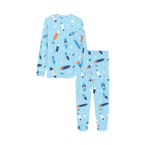 Surfboard Pattern Print Design 05 Kids' Boys' Girls' All Over Print Pajama Set