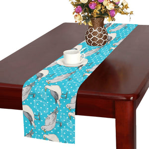 Seagull Pattern Print Design 02 Table Runner