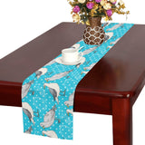 Seagull Pattern Print Design 02 Table Runner