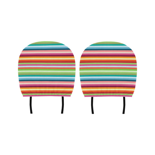 Rainbow Pattern Car Headrest Cover