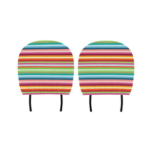 Rainbow Pattern Car Headrest Cover