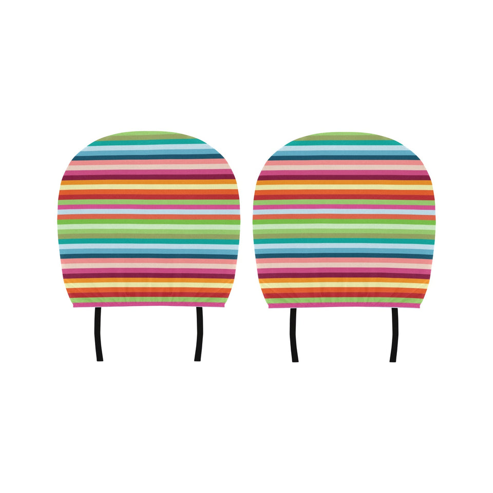 Rainbow Pattern Car Headrest Cover