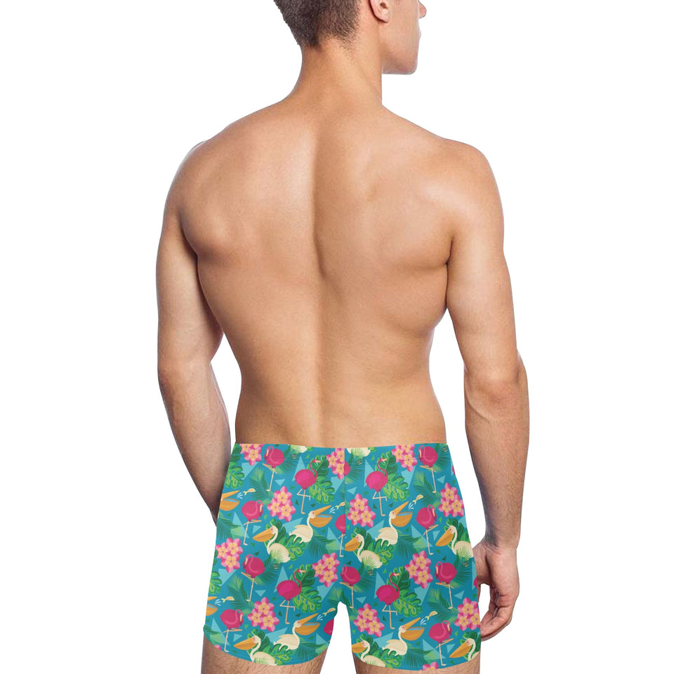 Pelican Pattern Print Design 03 Men's Swimming Trunks