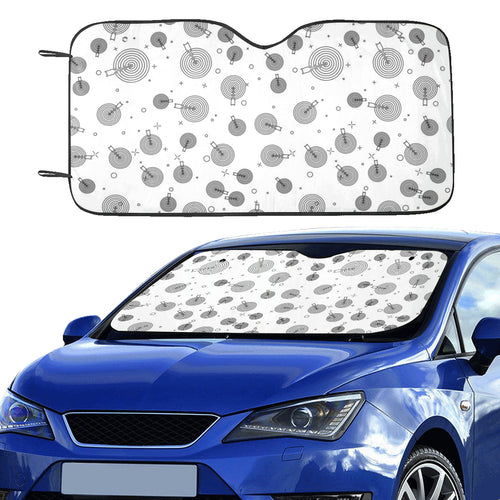 Darts Pattern Print Design 02 Car Sun Shade