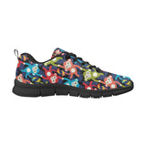 Colorful Monkey Pattern Men's Sneakers Black