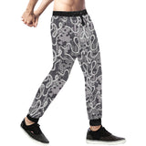 Snake Gray Pattern Unisex Casual Sweatpants