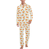 Goldfish Pattern Print Design 03 Men's Long Pajama Set