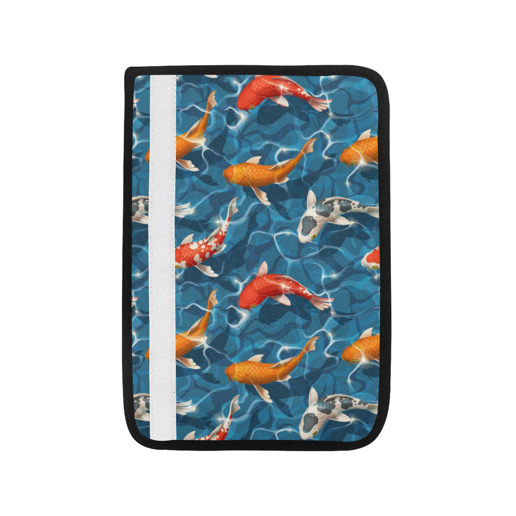 Koi Fish Carp Fish in Water Pattern Car Seat Belt Cover