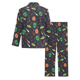 Alien Pattern Print Design 03 Men's Long Pajama Set