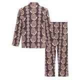 Snail Pattern Print Design 03 Men's Long Pajama Set