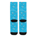 Seagull Pattern Print Design 05 Crew Socks