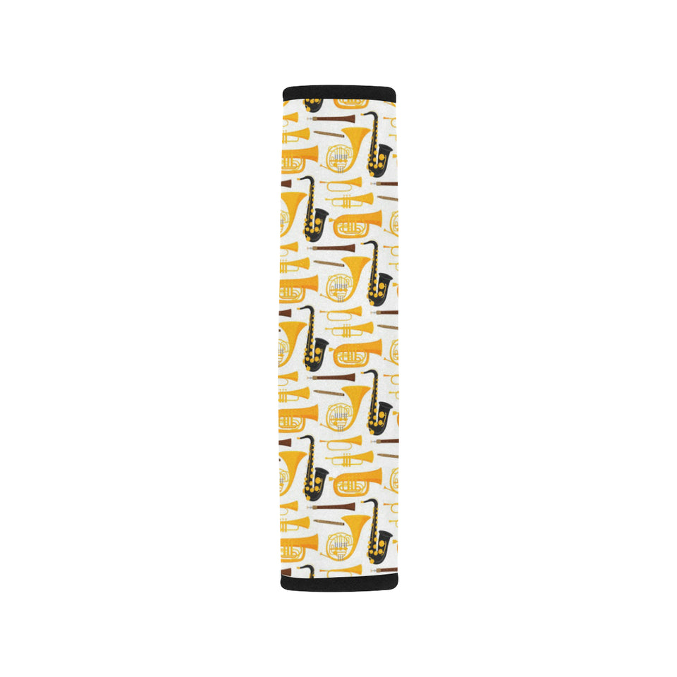 Saxophone Theme Pattern Car Seat Belt Cover