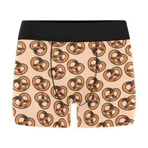 Pretzels Pattern Print Design 02 Men's All Over Print Boxer Briefs Men's Underwear