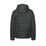 Math Pattern Print Design 01 Kids' Boys' Girls' Padded Hooded Jacket