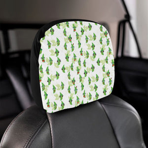 Green Peas Pattern Print Design 04 Car Headrest Cover