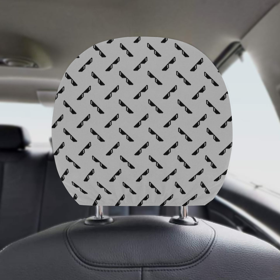 Sun Glasses Pattern Print Design 05 Car Headrest Cover