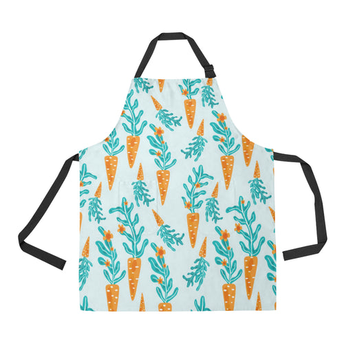 Carrot Pattern Print Design 03 Adjustable Apron