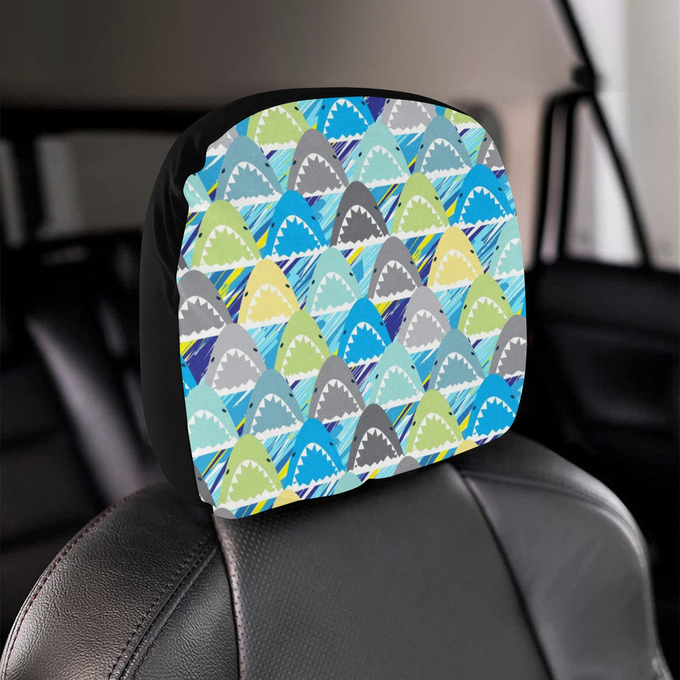 Shark Head Pattern Car Headrest Cover