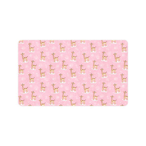 Giraffe Pattern Print Design 01 Doormat