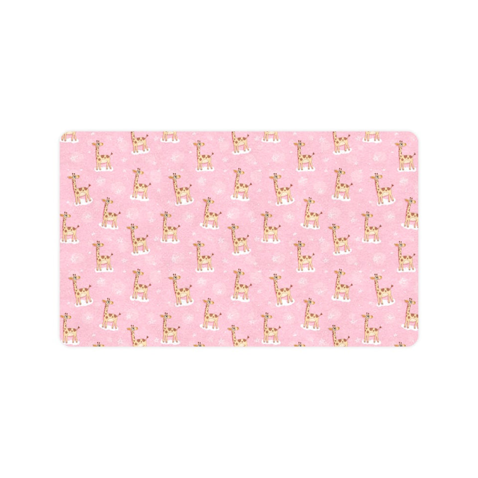 Giraffe Pattern Print Design 01 Doormat