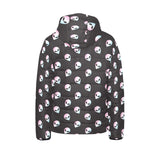 Alien Pattern Print Design 04 Kids' Boys' Girls' Padded Hooded Jacket