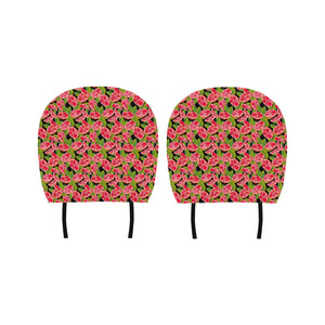 Grapefruit Leaves Pattern Car Headrest Cover