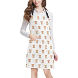 Yorkshire Terrier Pattern Print Design 03 Adjustable Apron