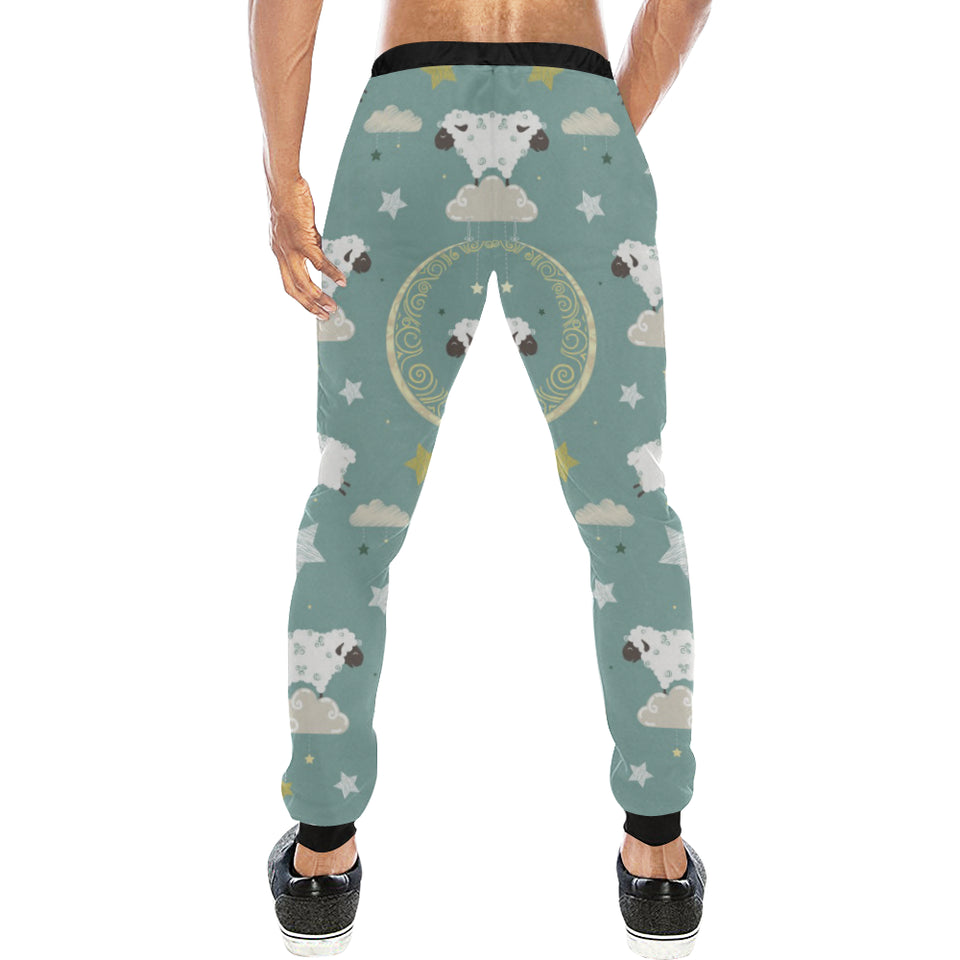 Sheep Sweet Dream Pattern Unisex Casual Sweatpants