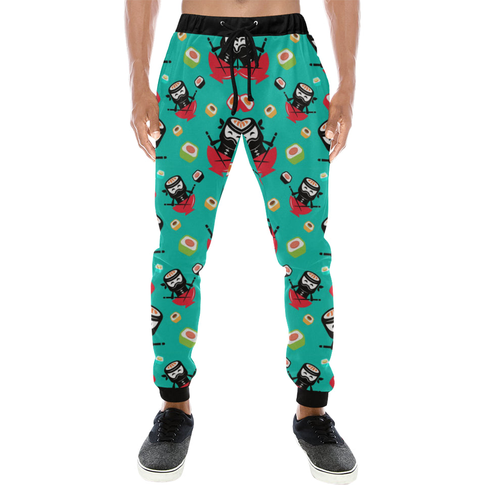 Ninja Sushi Pattern Unisex Casual Sweatpants