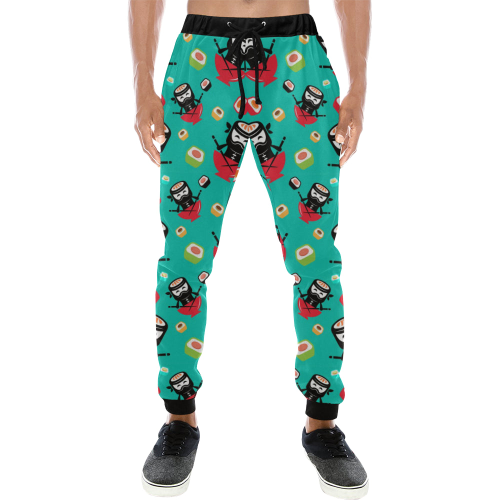 Ninja Sushi Pattern Unisex Casual Sweatpants