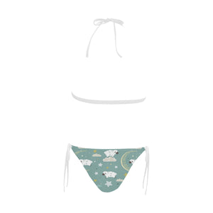 Sheep Sweet Dream Pattern Sexy Bikinis Two-Pieces Swimsuits