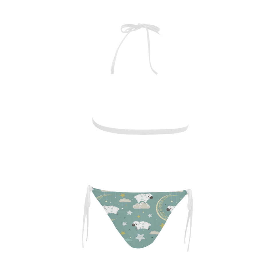 Sheep Sweet Dream Pattern Sexy Bikinis Two-Pieces Swimsuits