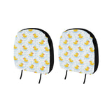 Duck Pattern Print Design 03 Car Headrest Cover