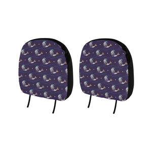 Sleeping Sea Lion Pattern Car Headrest Cover