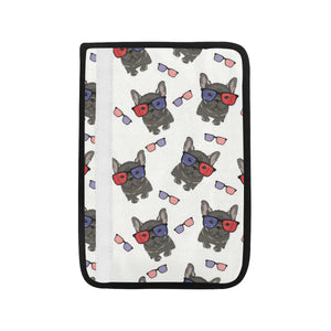 French Bulldog Sunglass Pattern Car Seat Belt Cover