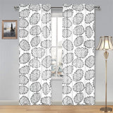 Potato Chips Pattern Print Design 03 Gauze Curtain