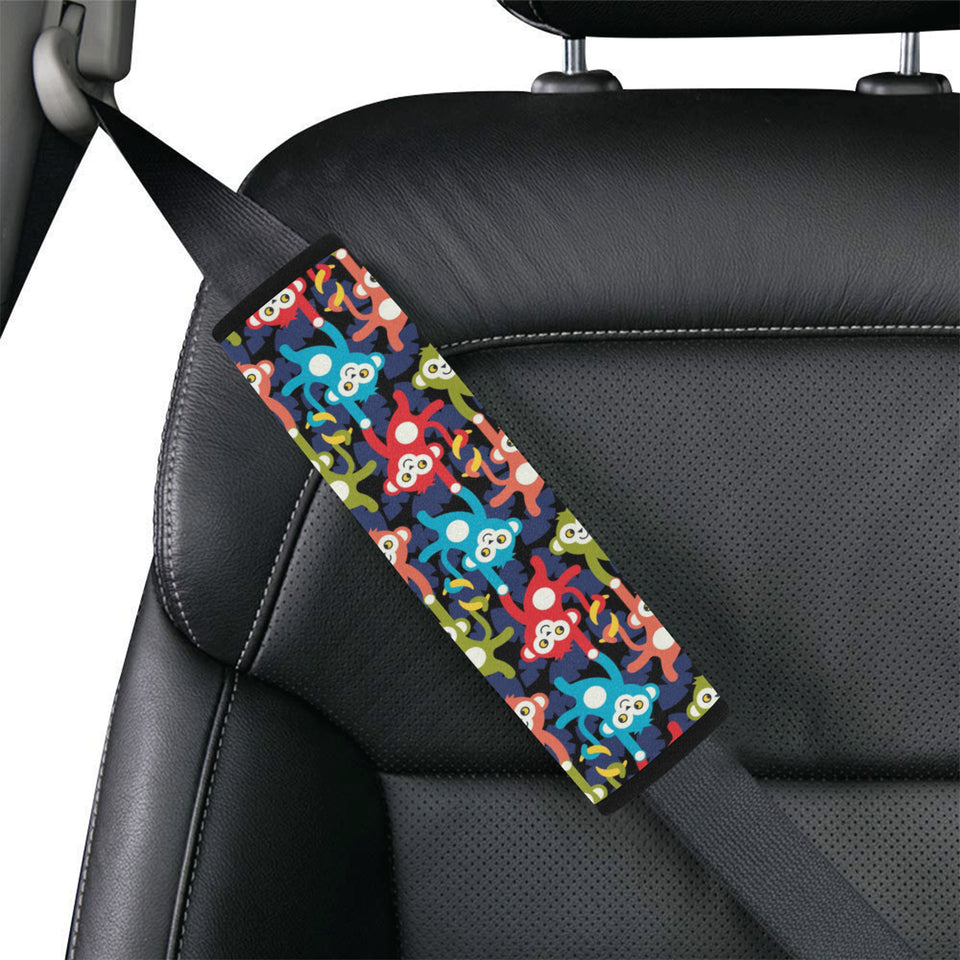 Colorful Monkey Pattern Car Seat Belt Cover