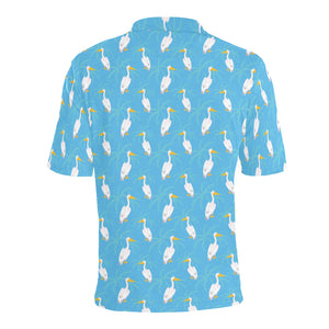 Pelican Pattern Print Design 02 Men's All Over Print Polo Shirt