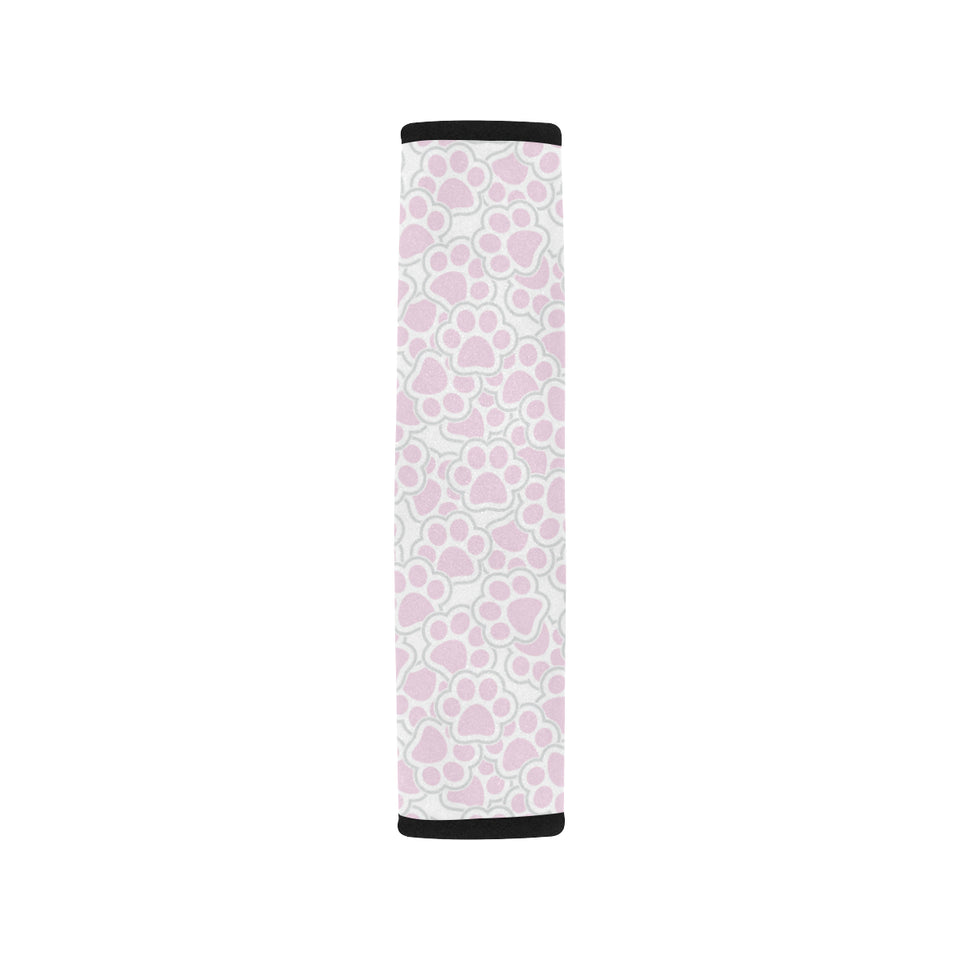 Dog Paws Pattern Print Design 03 Car Seat Belt Cover