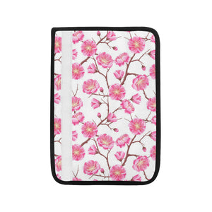 Pink Sakura Pattern Car Seat Belt Cover