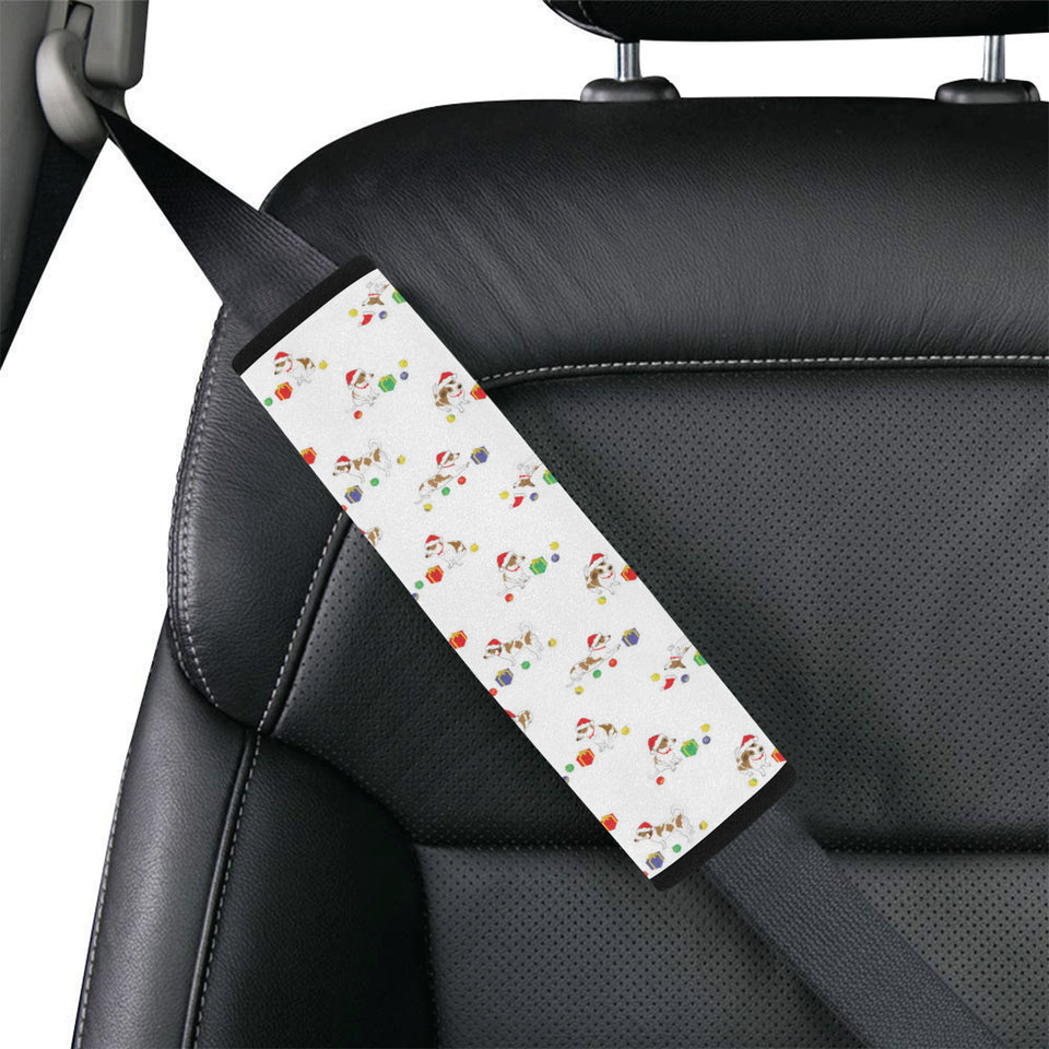 Jack Russel Pattern Print Design 02 Car Seat Belt Cover