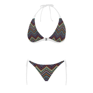 Zigzag Chevron African Afro Dashiki Adinkra Kente Sexy Bikinis Two-Pieces Swimsuits