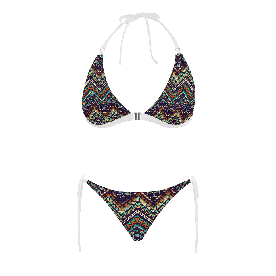 Zigzag Chevron African Afro Dashiki Adinkra Kente Sexy Bikinis Two-Pieces Swimsuits