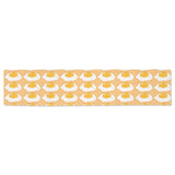 Fried Eggs Pattern Print Design 04 Table Runner